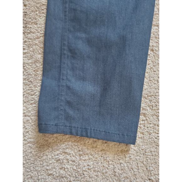 St John Dark Blue Denim Straight Leg High Rise Designer Jeans, Women's Size 14 - Picture 7 of 11